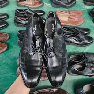 Wholesale Used PU Leather Shoes Bulk Supply